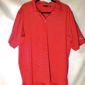 Walter Hagen red stripe polo